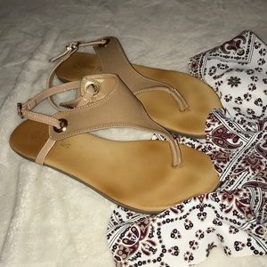 Stylish nude sandals